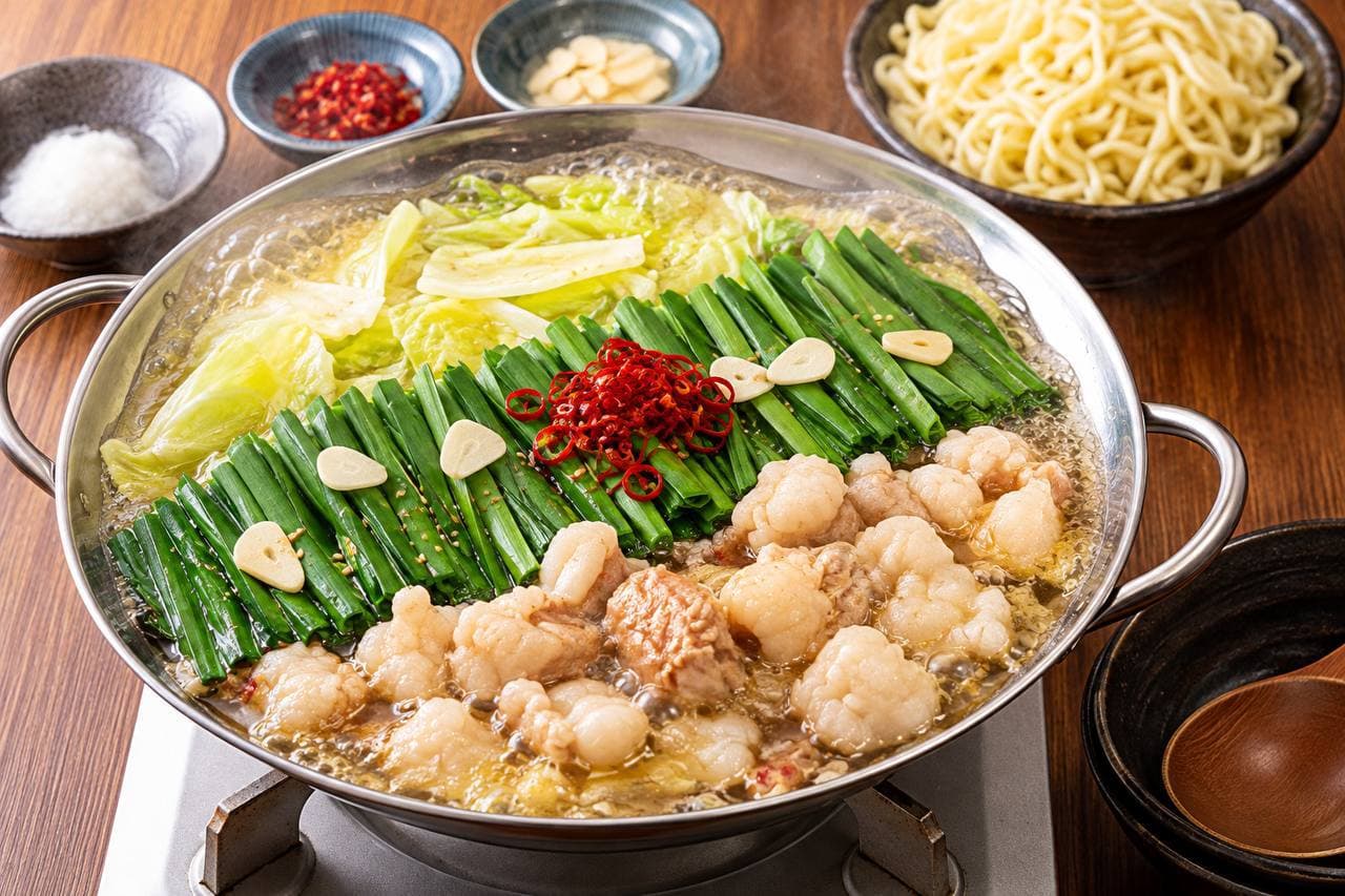 Motsu Nabe (Miso & Garlic)
